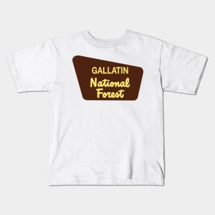 Gallatin National Forest Kids T-Shirt
